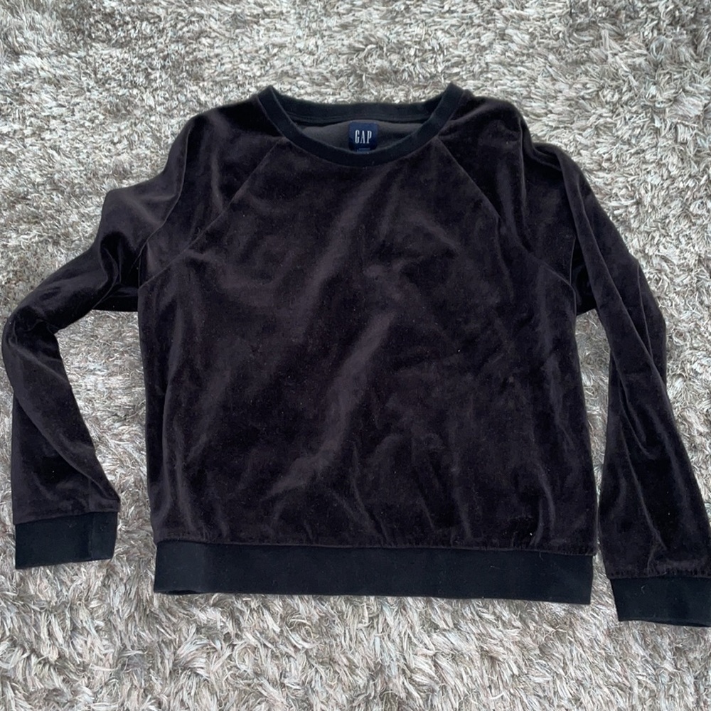 Gap velvet sweatshirt